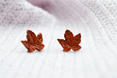 Colectia Frunze - Cercei frunza - artar