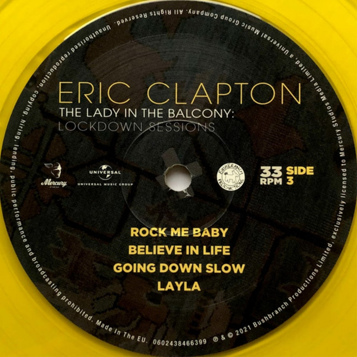 Eric Clapton - The Lady In The Balcony: Lockdown Sessions (Yellow Translucent) [7]