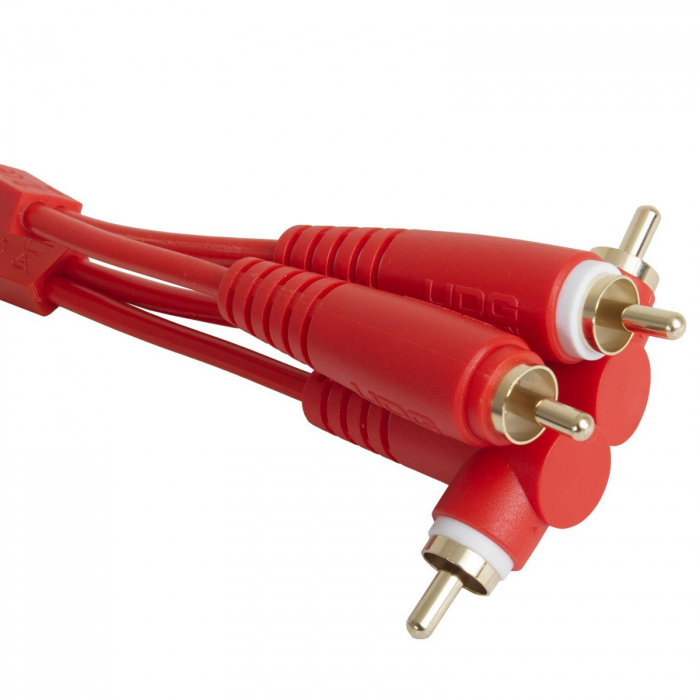UDG Ultimate Set RCA Straight - RCA Angled 3m - Red [2]
