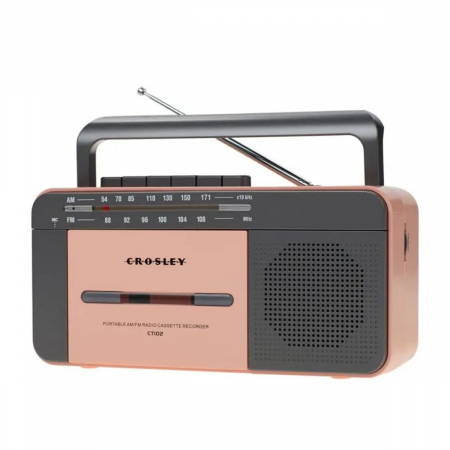 Media Playere - Crosley Cassette Player Bluetooth Rose Gold/Grey