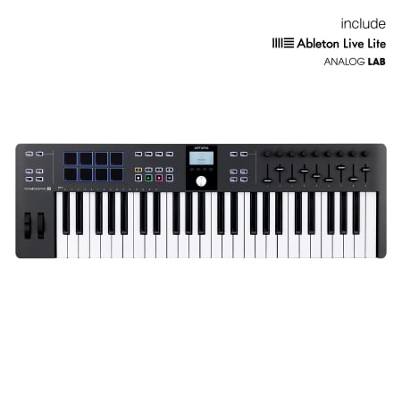 Claviaturi MIDI - Arturia KeyLab Essential 49 MK3 Black Edition