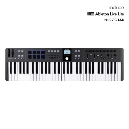Claviaturi MIDI - Arturia KeyLab Essential 61 MK3 Black Edition