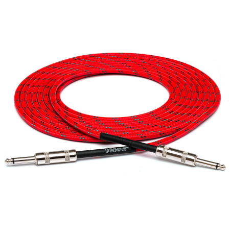 Cabluri Jack - Jack - Hosa 3GT-18C3 - Cablu de chitara - Jack 6.35mm Tata Mono la Jack 6.35mm Tata Mono - Red/Green - 5.5m