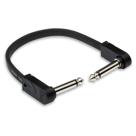 Cabluri - Hosa CFP-118 - Cablu Patch Pedalboard Chitara, Molded Low-profile Right-a - 0.45m