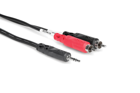 Cabluri RCA - Jack - Hosa CMR 206 - Cablu Stereo Breakout, Jack 3.5mm Tata Stereo la 2 x RCA Tata - 1.8m