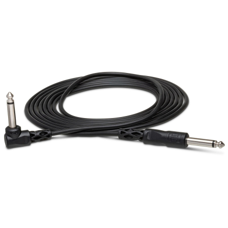Cabluri - Hosa CPP-103R - Cablu Jack 6.35mm Tata Mono la Jack 6.35mm Tata Mono 90 grade - 0.9m, Negru