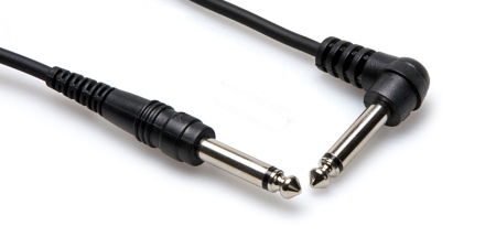 Cabluri Jack - Jack - Hosa CPP 110R - Cablu Jack 6.35mm Tata Mono 90 grade la Jack 6.35mm Tata Mono - 3m