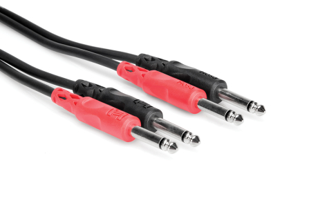 Cabluri Jack - Jack - Hosa CPP 203 - Set 2 Cabluri Jack 6.35mm Tata Mono la Jack 6.35mm Tata Mono - 3m