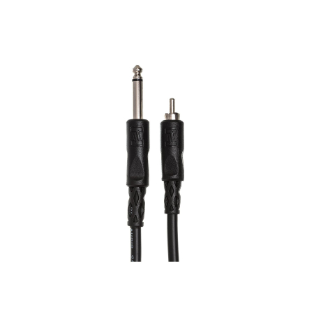 Cabluri RCA - Jack - Hosa CPR-105 - Cablu Jack 6.35mm Tata Mono la RCA Tata - 1.5m, Negru