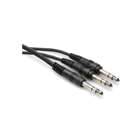 Cabluri Jack - Jack - Hosa CYS 103 - Cablu Jack 6.35mm Tata Stereo la 2 x Jack 6.35mm Tata Stereo - 0.9m