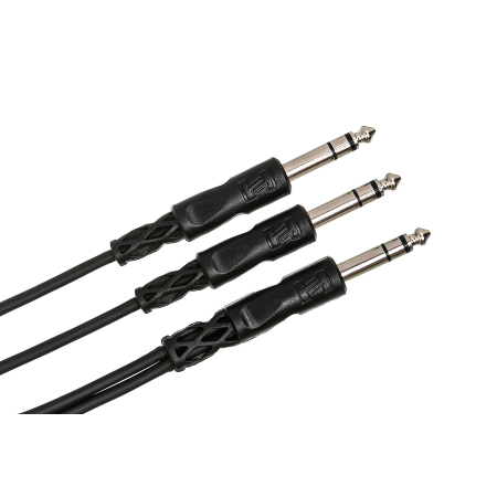 Cabluri - Hosa CYS 105 - Cablu Jack 6.35mm Tata Stereo La 2 x Jack 6.35mm Tata Stereo - 1.5m