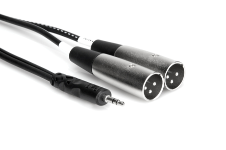 Cabluri - Hosa CYX 402M - Cablu Jack 3.5mm Tata Stereo la 2 x XLR Tata - 2m