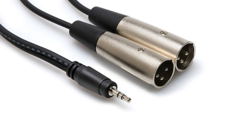 Cabluri - Hosa CYX 403M - Cablu Jack 3.5mm Tata Stereo la 2 x XLR Tata - 3m