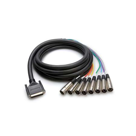 Cabluri - Hosa DTM 803 - Cablu Multicore 1 x DB25 la 8 x XLR Tata - 3m