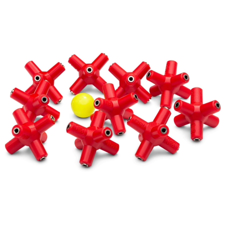 Adaptoare - Hosa GMM-105-PAK - Pachet 10 distribuitoare de semnal - Rosu