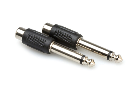 Adaptoare - Hosa GPR 101 - Set Adaptori RCA Mama la Jack 6.35mm Tata Mono