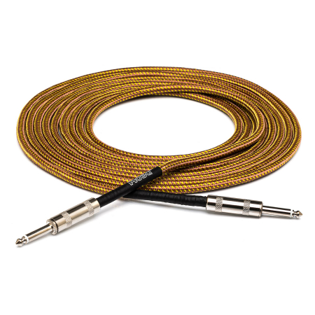 Cabluri - Hosa GTR-518 - Cablu de chitara, Jack 6.35mm Tata Mono la Jack 6.35mm Tata Mono - 5.5m, Tweed