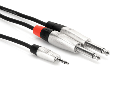 Cabluri Jack - Jack - Hosa HMP 003Y - Cablu Jack 3.5mm Tata Stereo la Jack 6.35mm Tata Mono - 0.9m