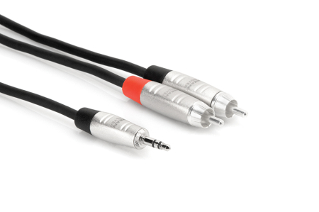 Cabluri RCA - Jack - Hosa HMR 010Y - Cablu Jack 3.5mm Tata Stereo la 2 x RCA Tata - 3m