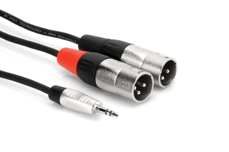 Cabluri - Hosa HMX 006Y - Cablu Jack 3.5mm Tata Mono la 2 x XLR Tata - 1.8m