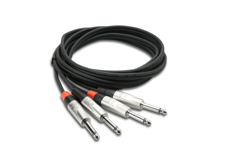 Cabluri - Hosa HPP 005x2 - Set 2 Cabluri Jack 6.35mm Tata Mono la Jack 6.35mm Tata Mono - 1.5m