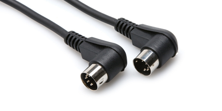 Cabluri - Hosa MID 310 RR Black - Cablu MIDI Din 5 pini 90 de Grade - 3m