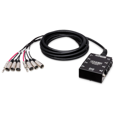 Cabluri - Hosa SH-6X2-20 - Stage Snake 6 x XLR, 2 x Jack 6.35mm - 6m