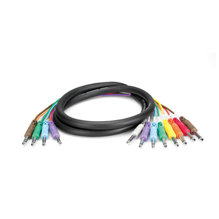 Cabluri Jack - Jack - Hosa STP 803 - Cablu Multicore 4 x Jack 6.35mm Tata Stereo la 8 x Jack 6.35mm Tata Mono - 3m