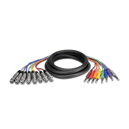 Cabluri - Hosa STX 805 F - Cablu Multicore 8 x Jack 6.35mm Tata Stereo la 8 x XLR Mama - 5m