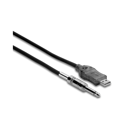 Adaptoare - Hosa USQ 110 - Interfata Audio USB A la Jack 6.35mm Tata Mono - 3m (resigilat)