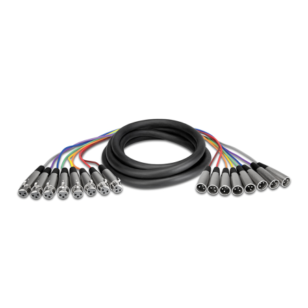 Cabluri - Hosa XLR 803 - Cablu Multicore 8 x XLR Tata la 8 x XLR Mama - 3m