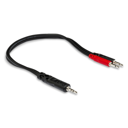 Adaptoare - Hosa YMM 152 - Splitter Audio - Jack 3.5mm Tata Stereo la 2 x Jack 3.5mm Tata Mono