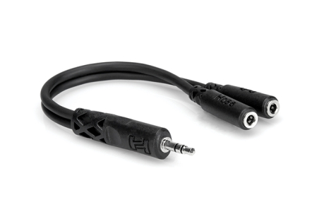 Adaptoare - Hosa YMM 232 - Splitter Audio - Jack 3.5mm Tata Stereo la 2 x Jack 3.5mm Mama Stereo