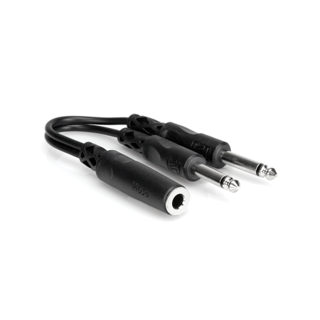 Adaptoare - Hosa YPP 106 - Splitter Audio - Jack 6.35mm Mama Stereo la 2 x Jack 6.35mm Tata Mono