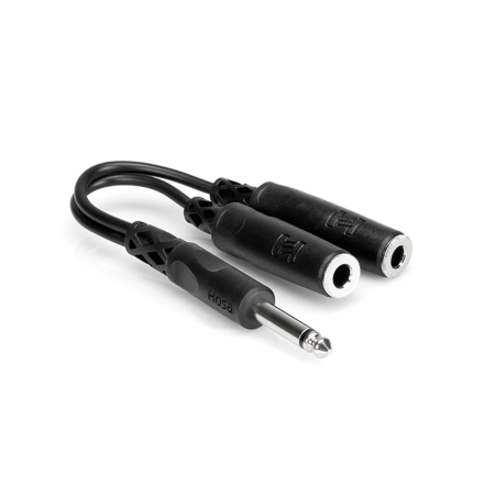Adaptoare - Hosa YPP 111 - Splitter Audio - Jack 6.35mm Tata Mono la 2 x Jack 6.35mm Mama Mono