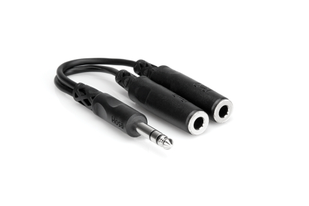 Adaptoare - Hosa YPP 118 - Splitter Audio - Jack 6.35mm Tata Stereo la 2 x Jack 6.35mm Mama Stereo