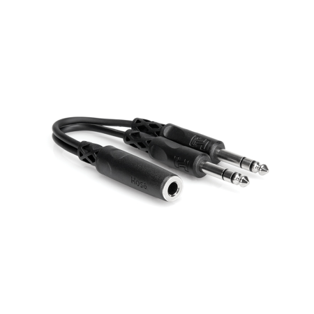 Adaptoare - Hosa YPP 308 - Splitter Audio - Jack 6.35mm Mama Stereo la 2 x Jack 6.35mm Tata Stereo