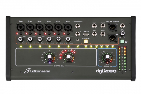 Mixere Digitale - Studiomaster Digilive 8C Mixer Digital