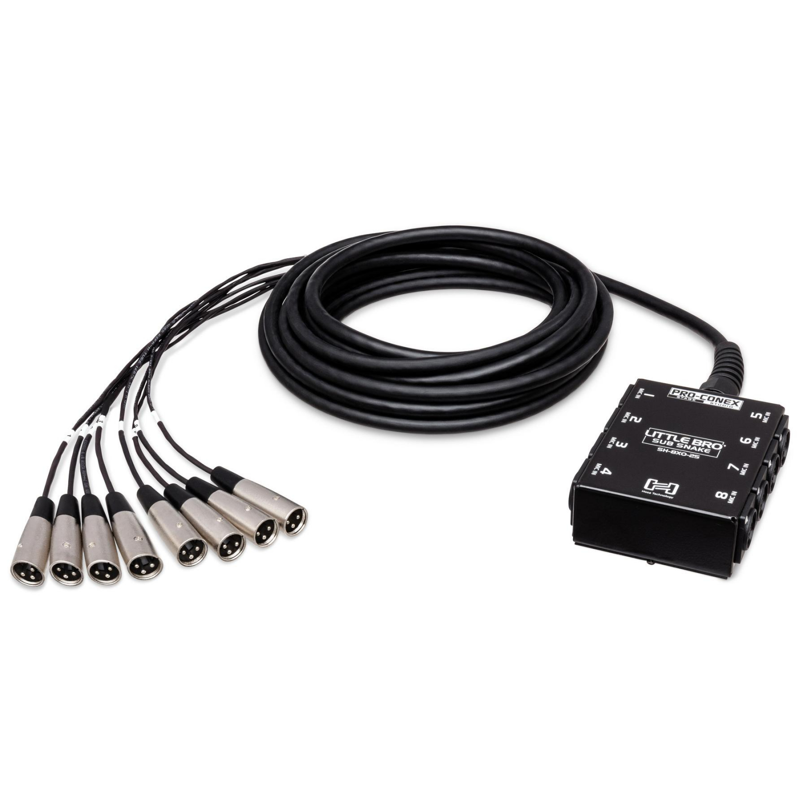 Hosa SH-8X0-25 - Stage Snake 8 x XLR - 7.6m [1]