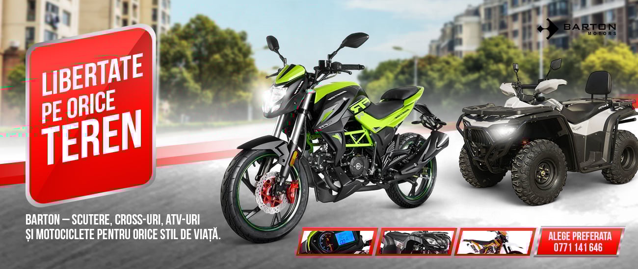 Motociclete, scutere, ATV-uri și cross-uri Barton – libertate pe orice teren, modele pentru orice stil de viață