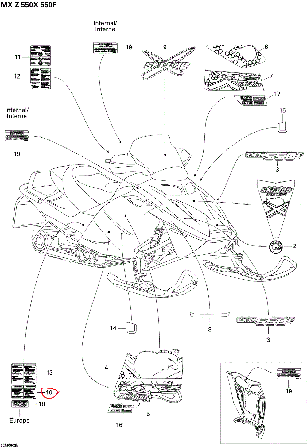 Abtibild 2006 Ski Doo Gsx 550F nr.10