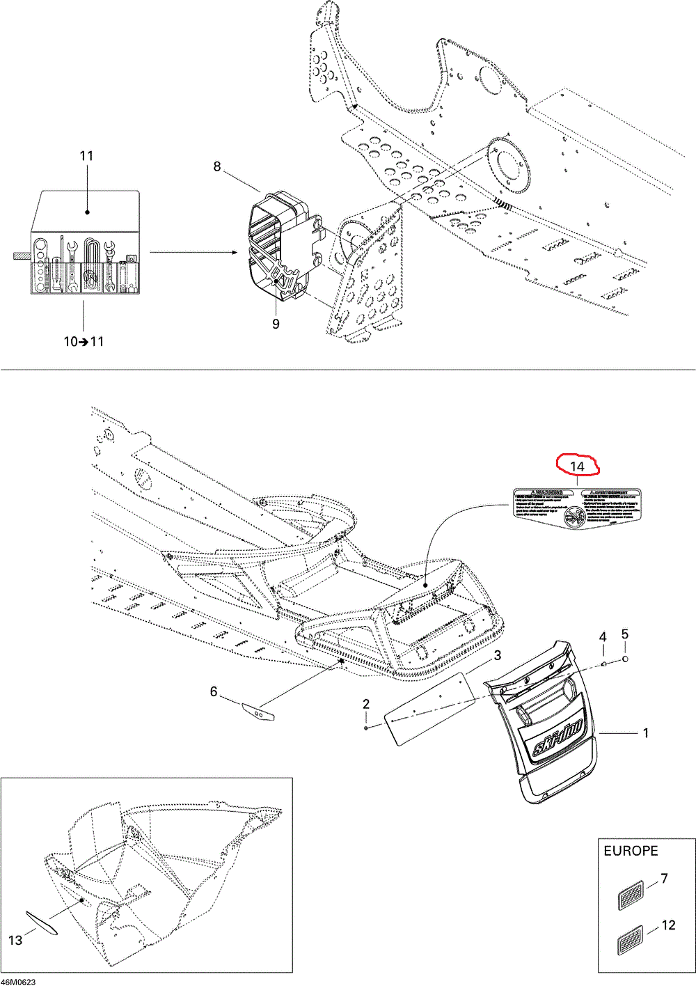 Abtibild 2006 Ski Doo Gtx 550F nr.14