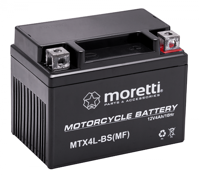 Acumulator Moretti 12V AGM (Gel) MTX4L-BS MB4L-B