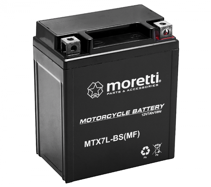 Acumulator Moretti AGM (Gel) MTX7L-BS, 12v, 6ah