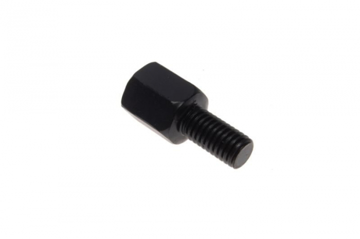 Adaptor oglinda R L, filet M8, culoare negru