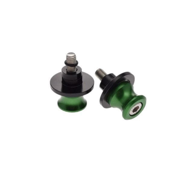 Adaptor pentru bascula moto, stander cu gheare, filet M8x1.25, culoare verde