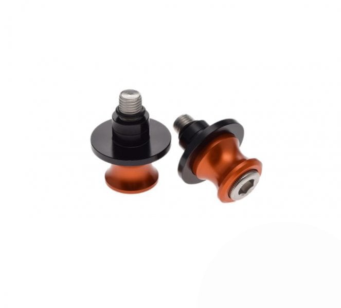 Adaptor pentru bascula moto, stender cu gheare, filet M10x1,25, culoare portocaliu negru