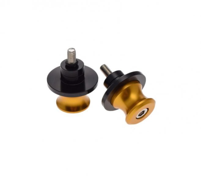 Adaptor pentru bascula moto, stender cu gheare, filet M6x1, culoare auriu