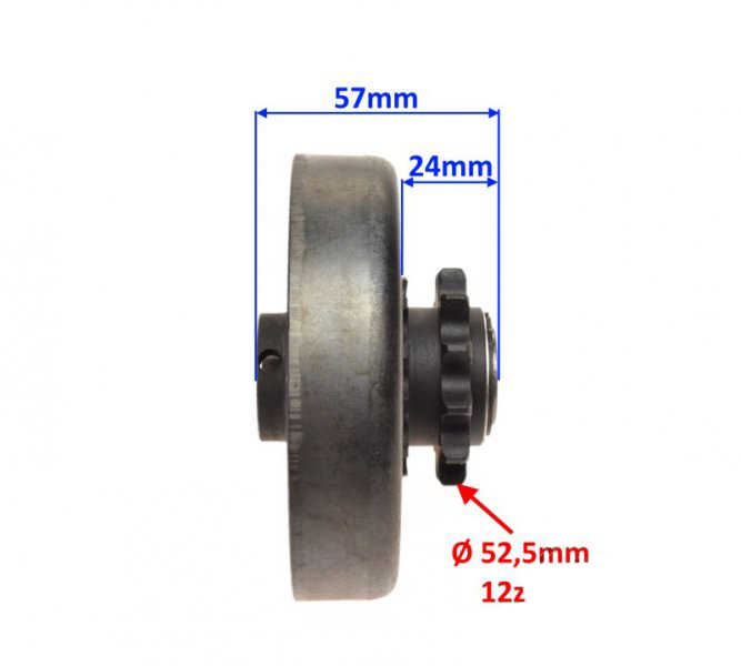 Ambreiaj complet Lifan, GoKart HONDA GX160 GX200 i LIFAN 160 200, lant 08A-1 [3]