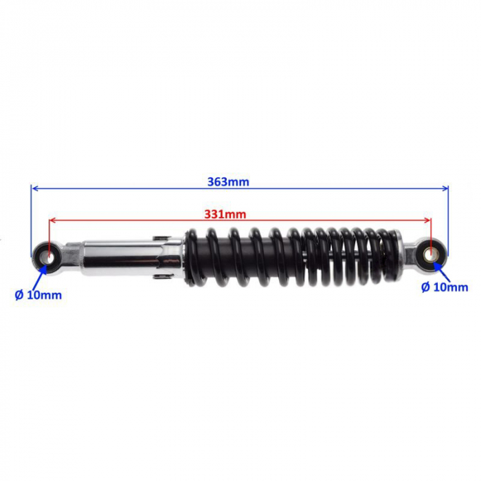 Amortizor spate L=363mm, prindere bucsa [3]